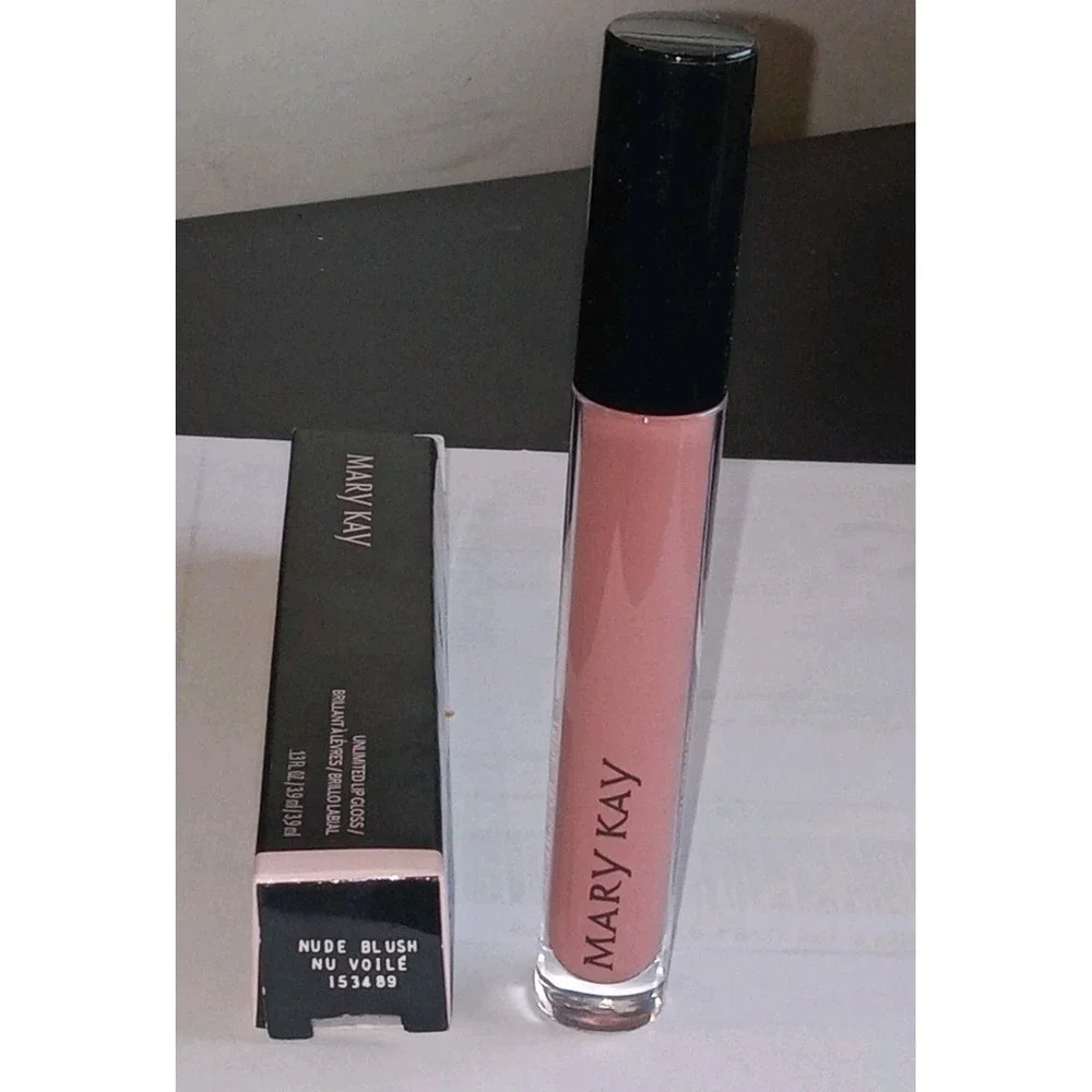NIB Mary Kay Unlimited Lip Gloss ** Nude Blush ** Full Size